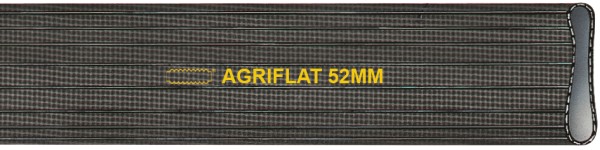 3070 Agriflat NBR/PVC-Flachschlauch schwarz schwere Ausführung aufrollbar