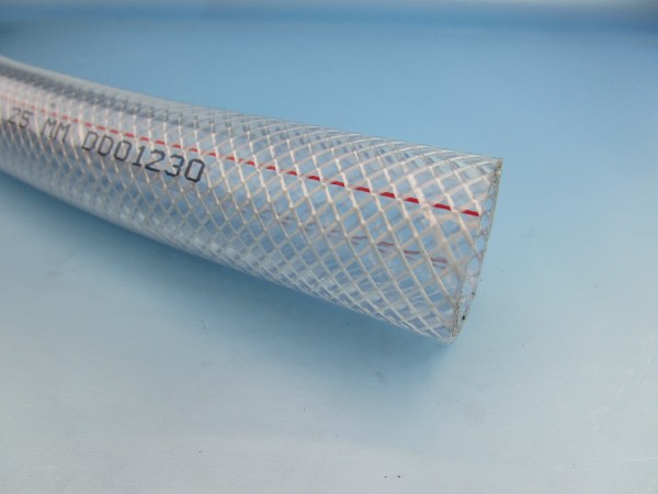 PVC Gewebeschlauch eng geflochten transparent ROHS-konform