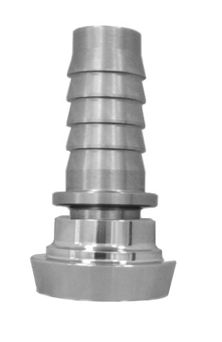 Dampfschlauch-Milchrohr-Kegelstutzen-Tülle gerillt + Sicherungsbund DN19–DN50 DIN11851