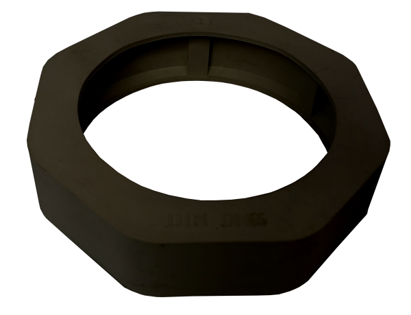 Prallschutzkappe schwarz abDN25 f. Milchrohrüberwurf-Mutter DIN11851 EPDM 1-tlg