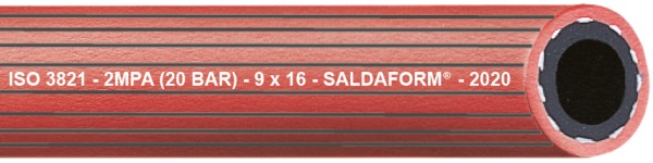 3255 Saldaform®/Rot gerieft Acetylenschlauch